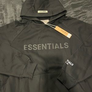 Black Fear of God Essentials hoodie